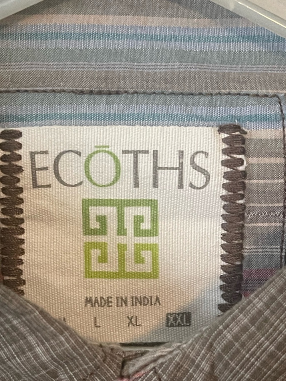 Ecoths by Aventura 100% Organic Cotton, snap down shirt. Size XXL GUC - Picture 8 of 10